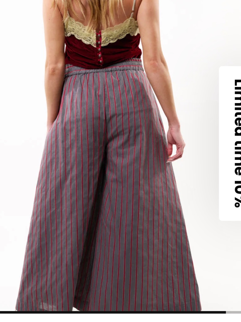 NWT Aratta Silent Journey- Striped Statement Pants - Picture 7 of 12